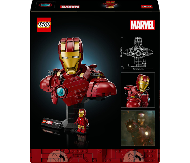 LEGO Marvel Super Heroes 76327 Popiersie Iron Mana MK4 - 1331663 - zdjęcie 11